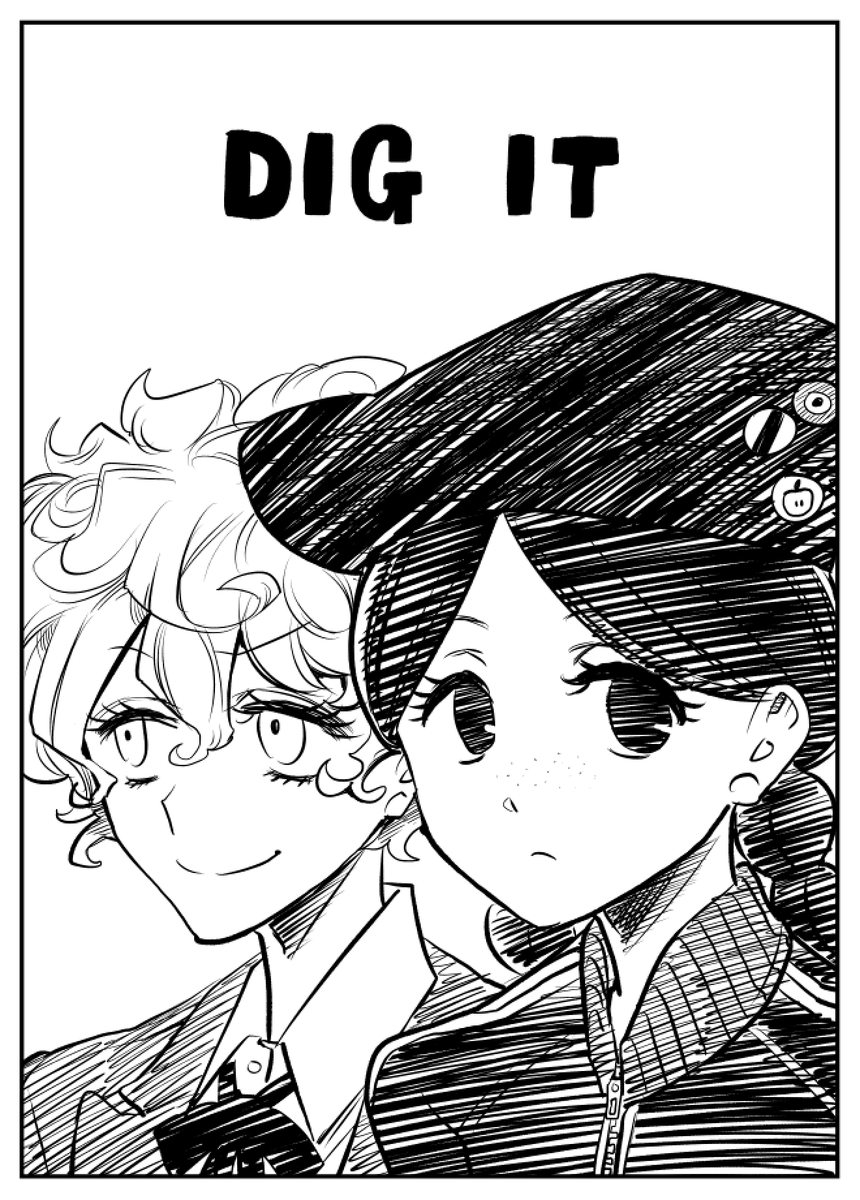 「DIG IT」(1/10)(ネーム)
「ラブホテルの布団敷き」や「荒井ちゃんの進路相談」のキャラクターたちの登場する漫画です。
2017年に描いたものに手直しをして去年ネームタンクのネーム大交流会2に出展させていただいたものです。
全40ページと少し長めですがお時間とご興味ありましたらぜひ!! 