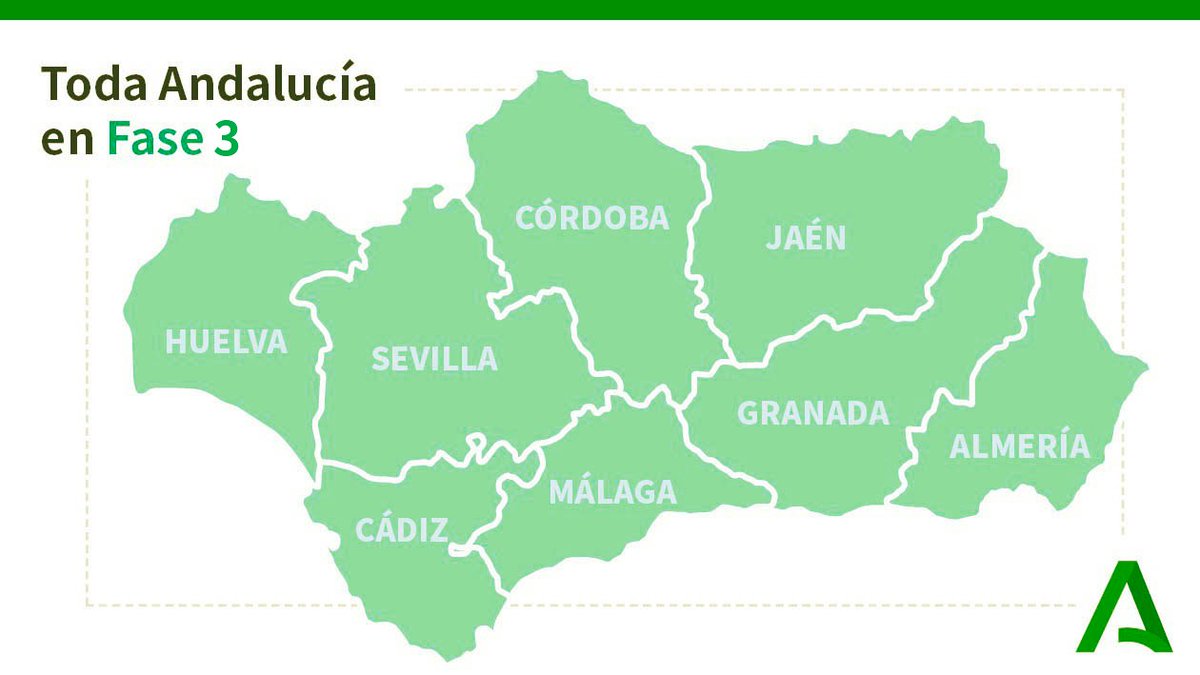 JuanMa_Moreno's tweet photo. De esta crisis salimos juntos todos los andaluces. Somos la comunidad con menor incidencia del virus y no tenía sentido que ninguna provincia se quedara atrás. Tomaremos las decisiones oportunas con transparencia, rigor y responsabilidad. #Andalucía unida pasa a la Fase 3. https://t.co/TowzKH7JXT
