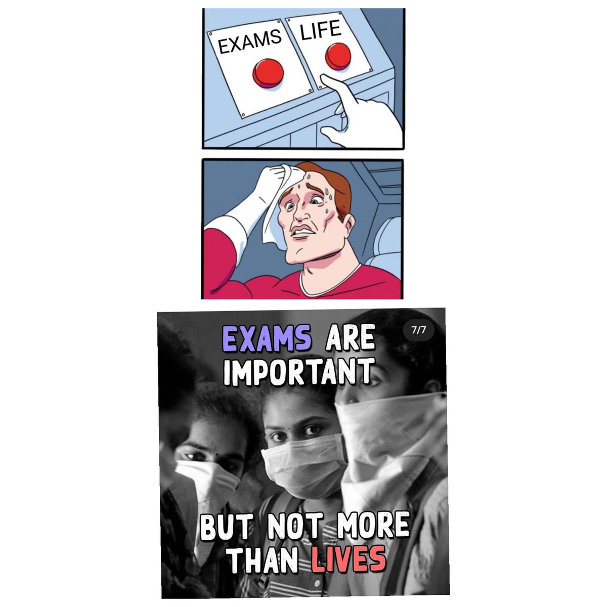 engg222's tweet photo. WHICH IS MORE IMPORTANT
I GUESS LIVES
#promote_all_college_students #PromoteStudentsSaveFuture #SAVELIFESAVESTUDENTS https://t.co/gDfjed4kFL