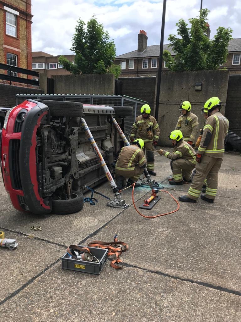 LFBTowerHamlets's tweet photo. #BethnalGreen welcomes one of LFB’s newest #team members. Lauren accompanied by Gilly Hibberd, has recently joined our #JFIS Juvenile Fire Setting Intervention Scheme, had a day understanding how a busy London station works. Please welcome her to the LFB family. @NorthEastDAC https://t.co/4g1TzsP0D9