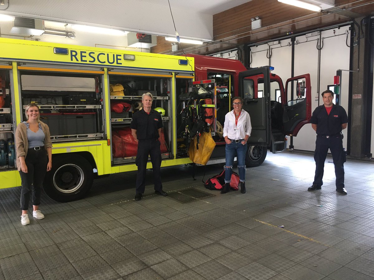 LFBTowerHamlets's tweet photo. #BethnalGreen welcomes one of LFB’s newest #team members. Lauren accompanied by Gilly Hibberd, has recently joined our #JFIS Juvenile Fire Setting Intervention Scheme, had a day understanding how a busy London station works. Please welcome her to the LFB family. @NorthEastDAC https://t.co/4g1TzsP0D9
