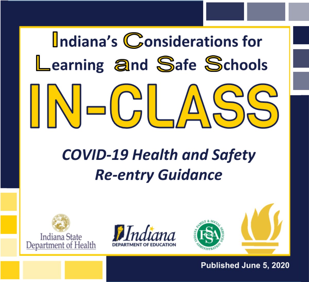 The Indiana Department of Education today released re-entry guidance to schools for 2020-2021. Learn more here:

doe.in.gov/news/indiana-d…