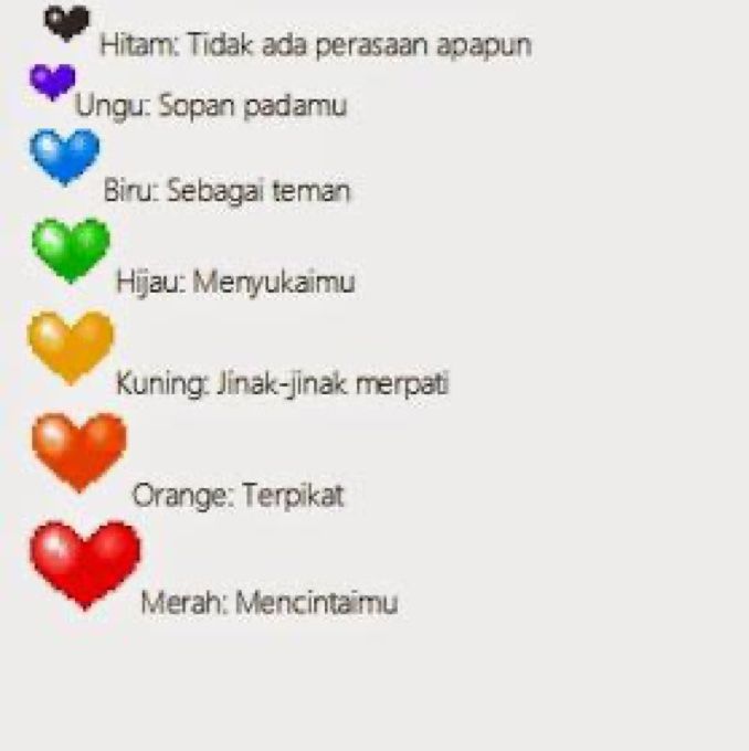 Apa Arti Emoticon Love Warna Hitam