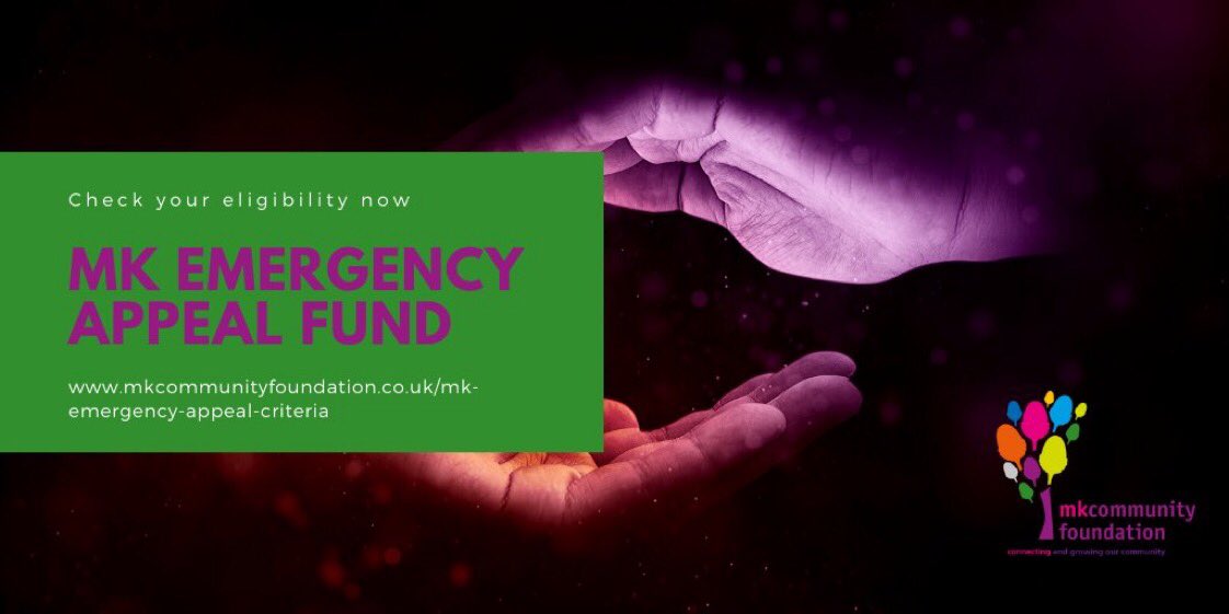 There's incredible local community groups who are working tirelessly to help people in these uncertain times we're going through. If you are one of these groups based in MK, you may be eligible to apply for funding through our emergency appeal fund: ow.ly/wdvo50zZLQZ