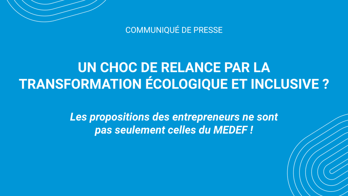 Hier, les leaders syndicaux et patronaux ont été reçus à l'Elysée par <a href="/EmmanuelMacron/">Emmanuel Macron</a> pour préparer la relance. 
<a href="/Eva_Sdn/">Eva Sadoun</a> et <a href="/Jean_MOREAU_/">Jean MOREAU</a> reviennent sur les propositions faites par le MEDEF

En savoir plus ici : lnkd.in/dkDkHdm

#noussommesdemain #entrepreneuriat #impact