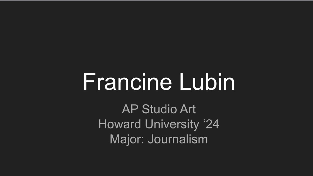 AlisonClish's tweet photo. Nipmuc HS AP Art and Design Student Francine Lubin’s Sustained Investigation “Being Black in America” #mursd #mursdvisualart https://t.co/9RAya1ac92
