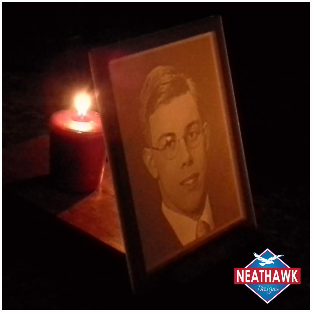 In honor of my brother &amp; delivering his scholarship award to two graduating seniors at <a href="/MGMounties/">Mount Greylock Regional School</a> 
Lithophane Memorials
2.5x4 3D CNC routed  Corian
 #madeintheberkshires #womanrunbusiness #womaninbusiness #memorial #lithopane #corian #neathawkdesigns