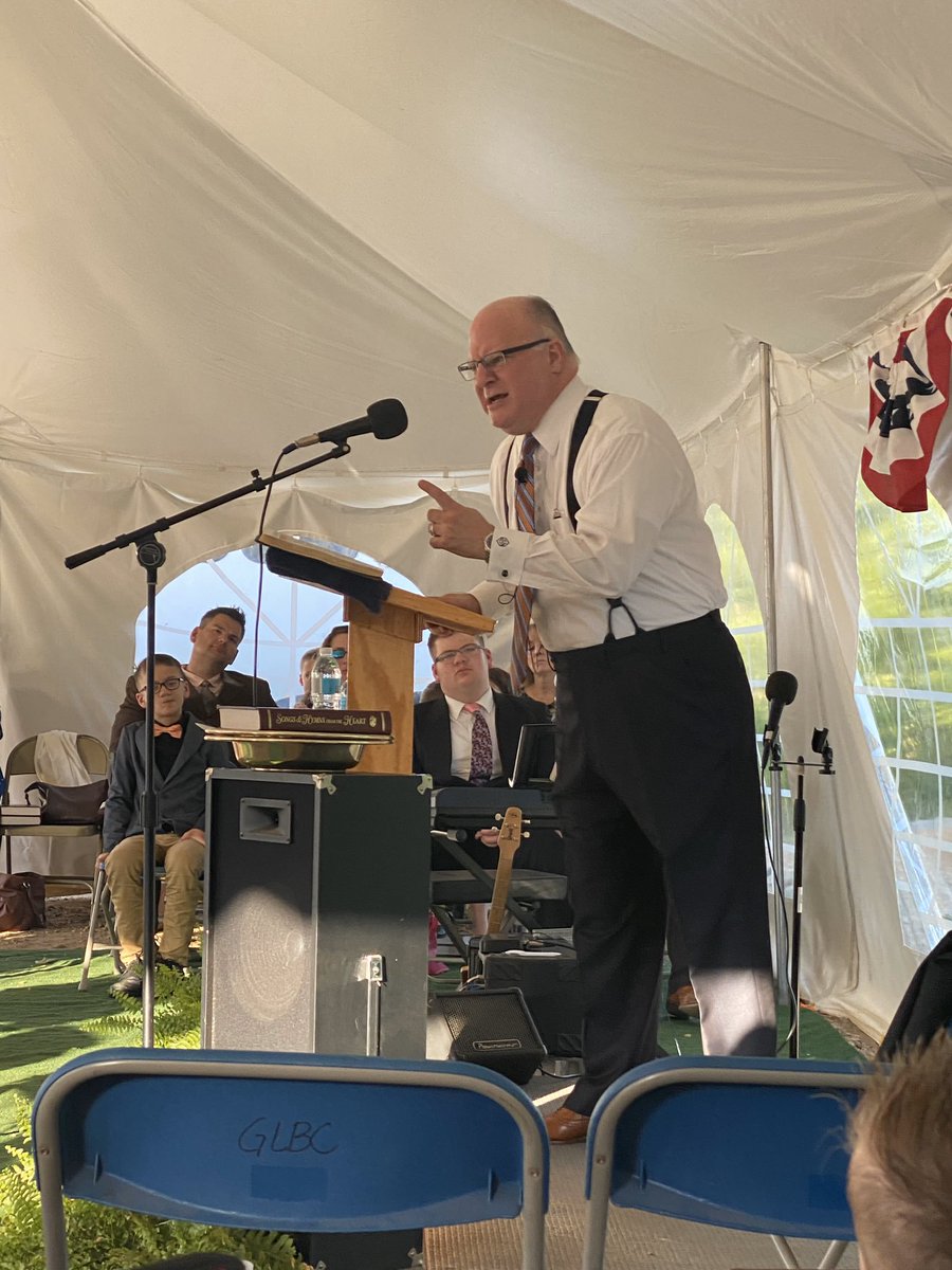 NWPetePetersen's tweet photo. Great tent Revival this week. I appreciate the zeal of @DrJohnNHamblin as he faithfully and unashamedly preaches the Word of God everywhere he goes! #AFaithfulManWhoCanFind? https://t.co/sU1MknH1KB