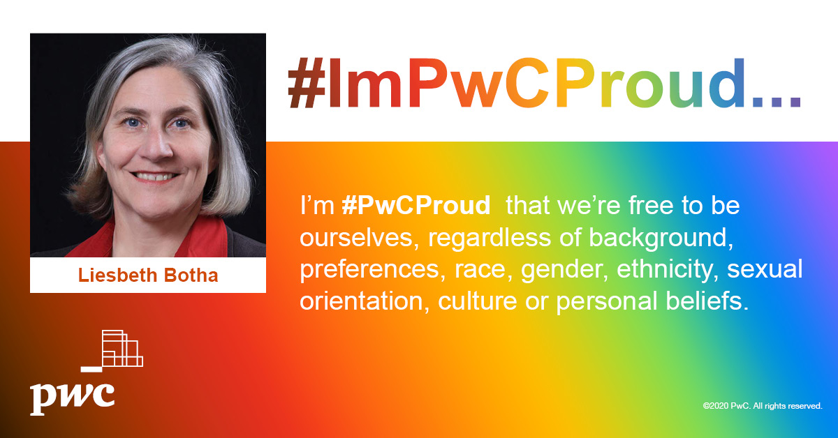 pwc_za's tweet photo. All of our work around inclusion at PwC is to ensure that we all have the opportunity to #Shine. #PrideMonth serves as a reminder that at PwC you’re free to be yourself. Happy Pride Month! #PwCPride #PwCShine #PwCInclusion https://t.co/9CCDxa14fq