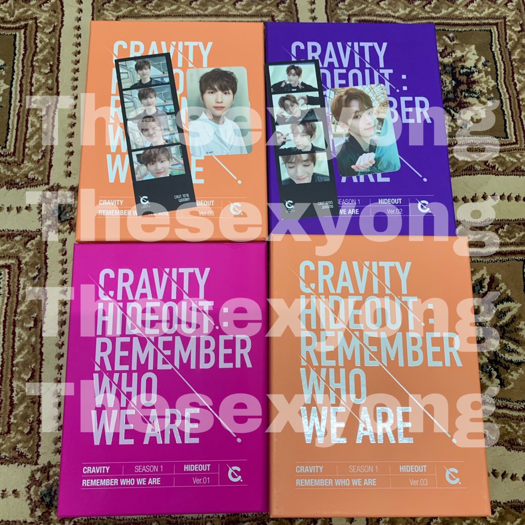 thesexyongkr's tweet photo. [Help RT/ WTS]🇲🇾 SALE‼️
#Cravity Hideout: Remember Who We Are 

Jungmo set - Rm70
Woobin set - Rm55
Album only - Rm25
Ver1 x1
Ver3 x2

Buy jungmo + woobin set =Rm130 include postage
Postage📩
Rm8 WM

@malaysiacravity @CravityTradeMY @CravityMYtrade  
#CravityMyTrade #CravityTrade https://t.co/RIOWzkFGGm