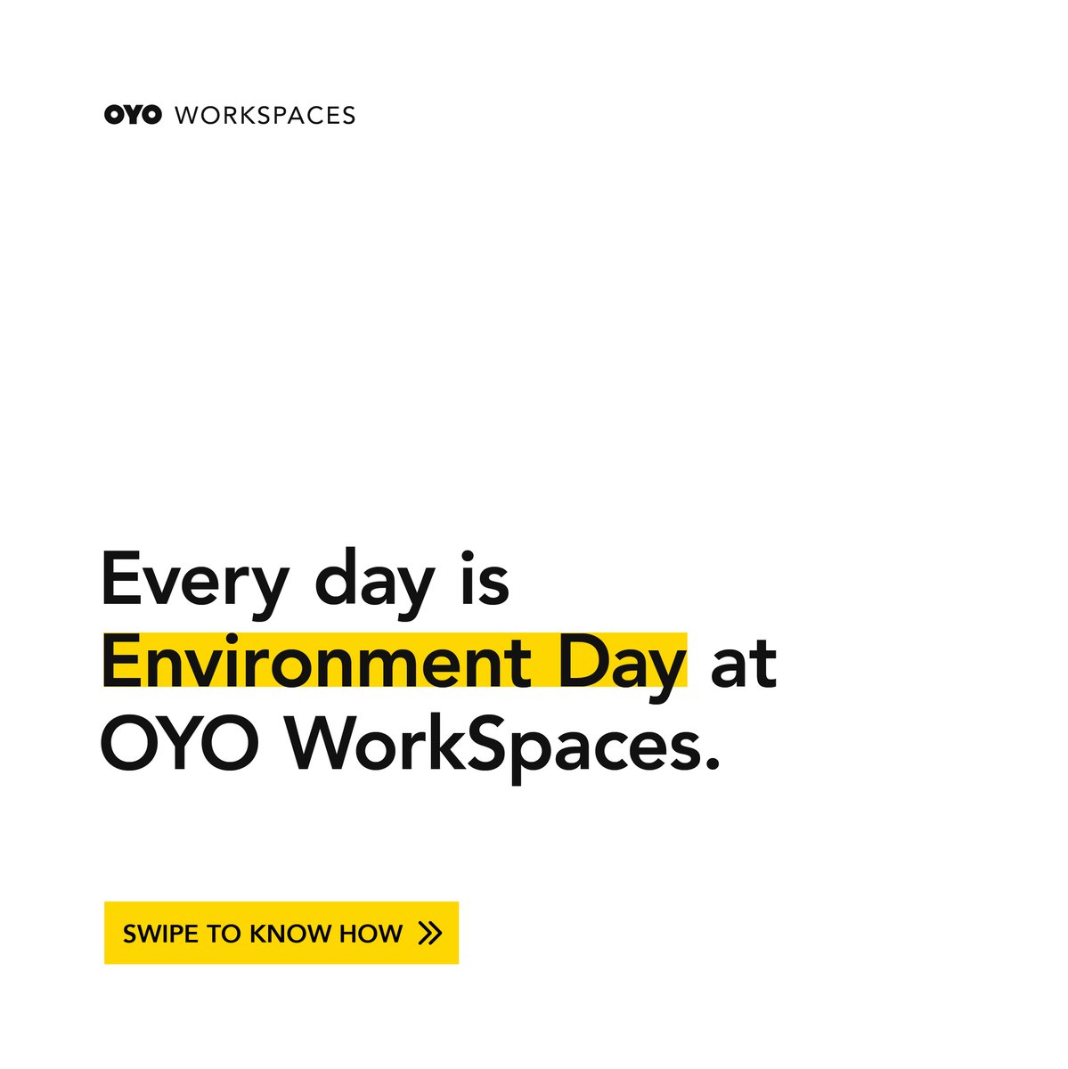 oyoworkflo's tweet image. At OYO WorkSpaces, we’re making every moment work with green choices. #WorldEnvironmentDay2020 #OYOWorkspaces #EcoFriendly #GoGreen