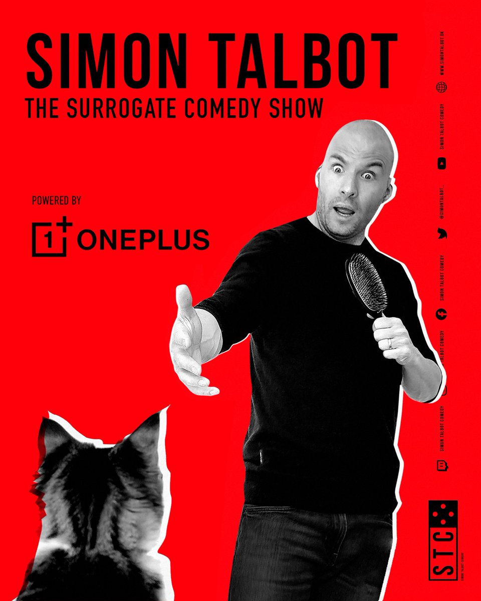 SimonTalbot_'s tweet photo. The Surrogate Comedy Show - NOW ON YOUTUBE
Follow the link
https://t.co/1whvYeOxSB
#PoweredByOnePlus https://t.co/fH3JT5RBIq