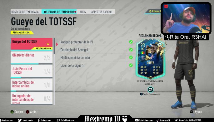 IamAlextremo's tweet photo. Día 9....
3.30 AM....
Llegó Gueye TOTTSSF
GRACIAS TOTALES @EASPORTSFutbol
#TOTSF #FIFA20 https://t.co/j6KaT6WRHj