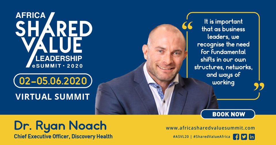 AfricaSVS's tweet photo. Dr Ryan Noach, CEO, Discovery Health will be part of the panel discussing “Innovation spurred by COVID-19 crisis” at 10:40 at #ASVL20
#SharedValueAfrica https://t.co/UPQOH1fu4A