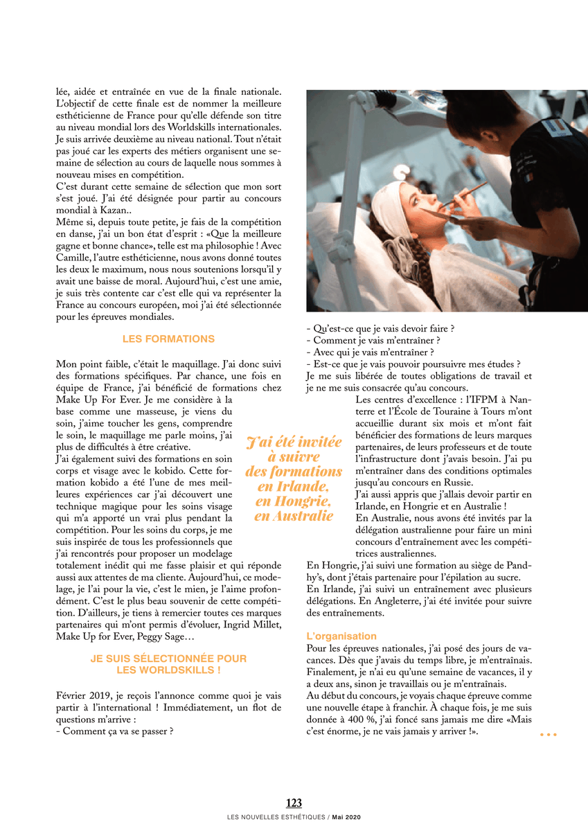 Ifpm92's tweet photo. 📣 [#article]Découvrez le portrait de Jessica Debong, finaliste du concours des WorldSkills et apprentie en BTS esthétique à IFPM Nanterre.
Tous les détails de sa participation au plus grand concours des métiers au monde à Kazan dans cette interview réalisée par @NLESESTHETIQUES https://t.co/DHAhxrUSVw
