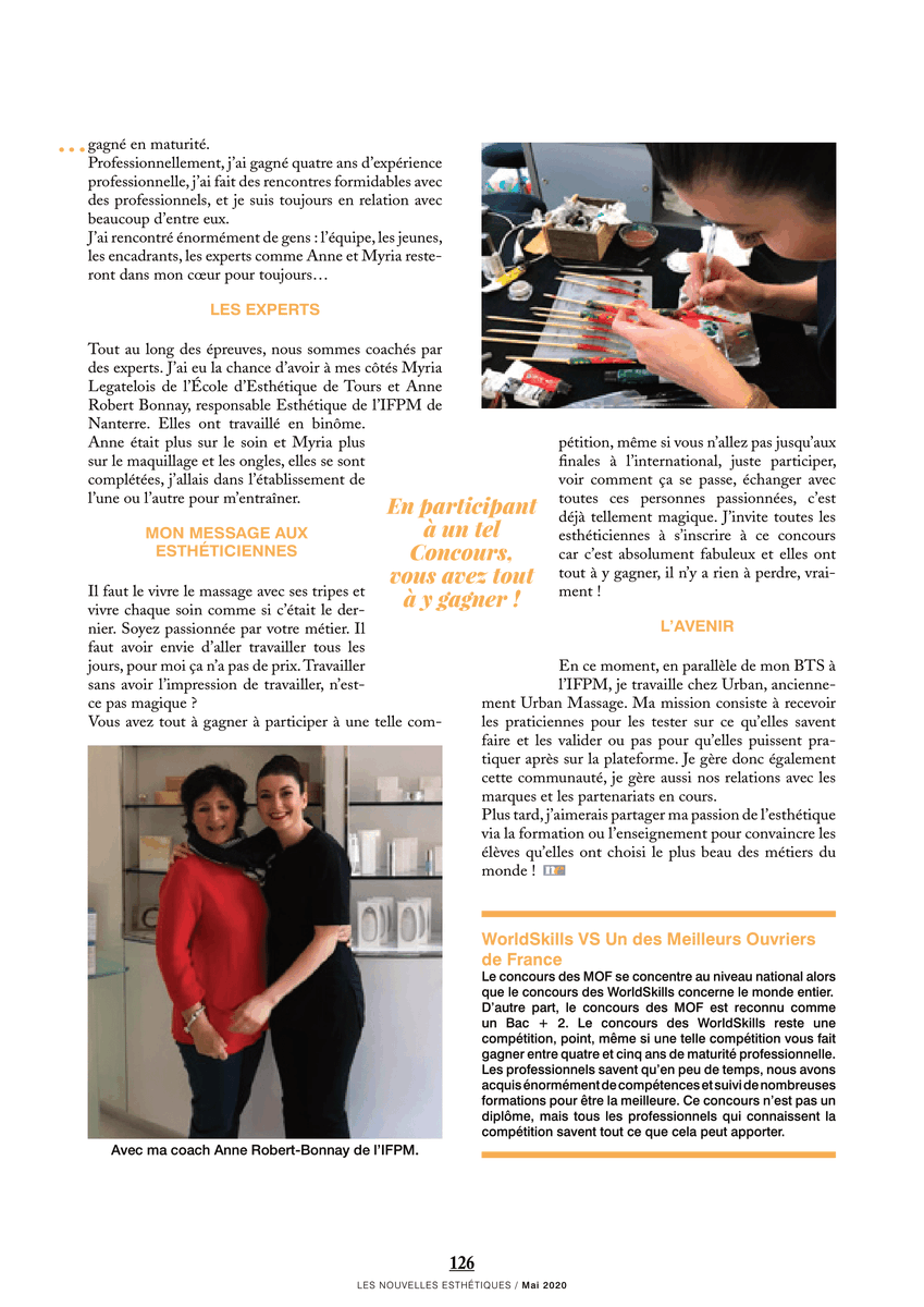Ifpm92's tweet photo. 📣 [#article]Découvrez le portrait de Jessica Debong, finaliste du concours des WorldSkills et apprentie en BTS esthétique à IFPM Nanterre.
Tous les détails de sa participation au plus grand concours des métiers au monde à Kazan dans cette interview réalisée par @NLESESTHETIQUES https://t.co/DHAhxrUSVw