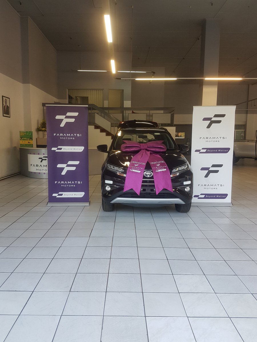 faramatsi's tweet photo. Tough times never stall growth, another day another delivery. Come get your vehicle today at the best and most reliable Toyota Authorized Dealership in town. #FaramatsiMotors #BeyondMotion #ToyotaRush https://t.co/m6Iml4G9pV