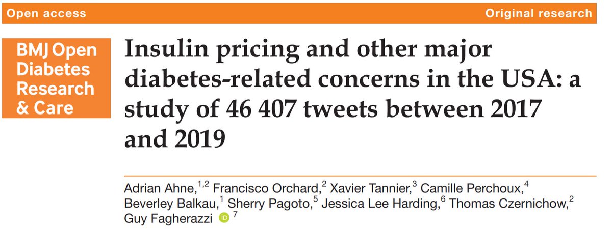 📄[DigitalEpidemiology] Do you want to find out how #socialmedia (#Twitter) can be leveraged to better understand the key concerns of people with #diabetes? Here is how, based on our new publication in #BMJOpenDiabetesResearchAndCare <a href="/bmj_latest/">The BMJ</a> drc.bmj.com/content/8/1/e0… [thread]👇