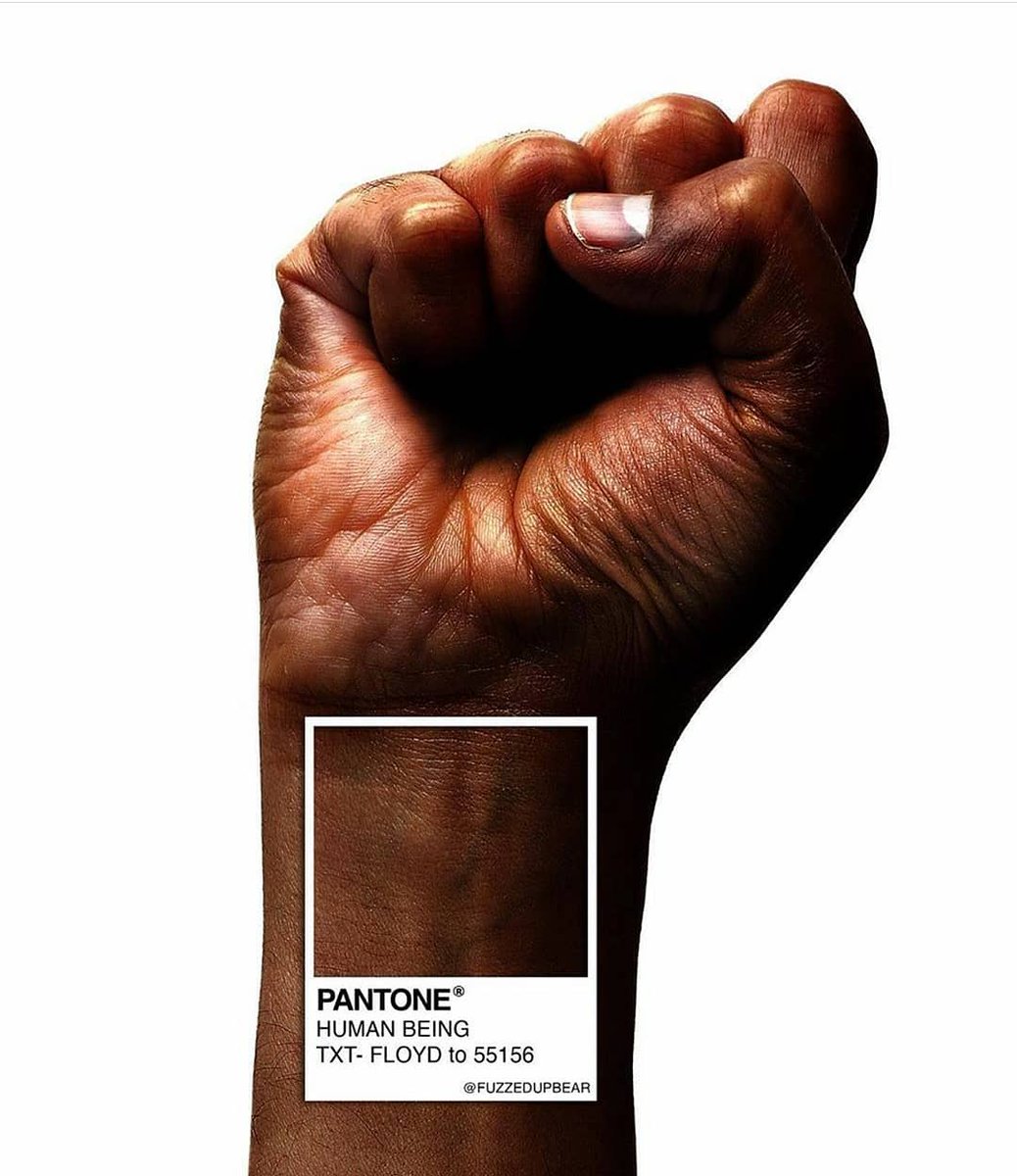 On brand and on point. A powerful image by <a href="/pantone/">PANTONE</a> // <a href="/fuzzedupbear/">Fuzzedup Bear</a> ✊🏿