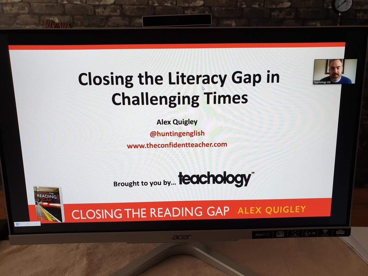 Doing some CPD today with @HuntingEnglish. It's so important for our children to read more! The internet, PS4s and Netflix are both blessings and burdens. A child's ability to read WELL and their chances of being financially independent in adulthood are inextricably linked!