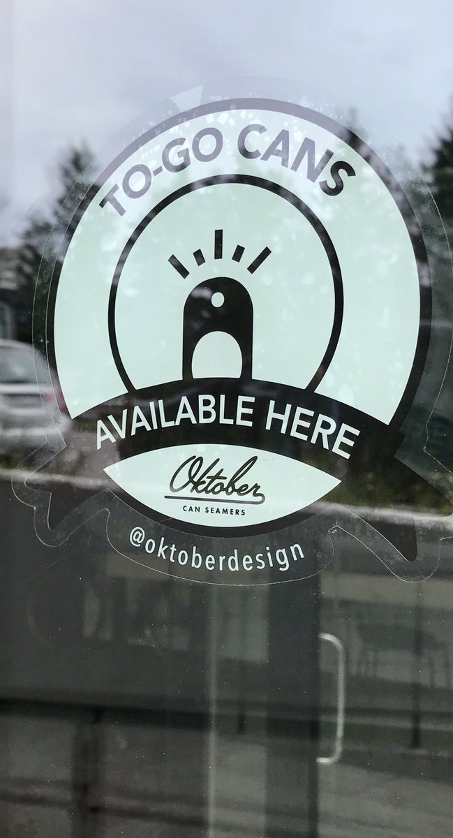 Preparing to lift off with ‘To-Go’ aluminium cans at White Stork Republic our tap room on 6 Bul Vaptsarov using <a href="/OktoberDesign/">Oktober Design</a> Model 7 can seamer next week!