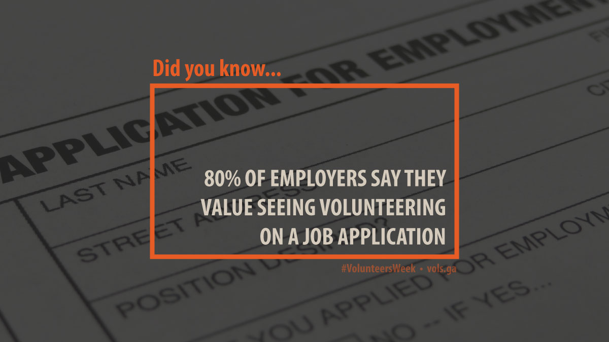 Do you know about the personal benefits of giving your time as a volunteer?

#VolunteersWeek
#CareerAdvice
#Jobs