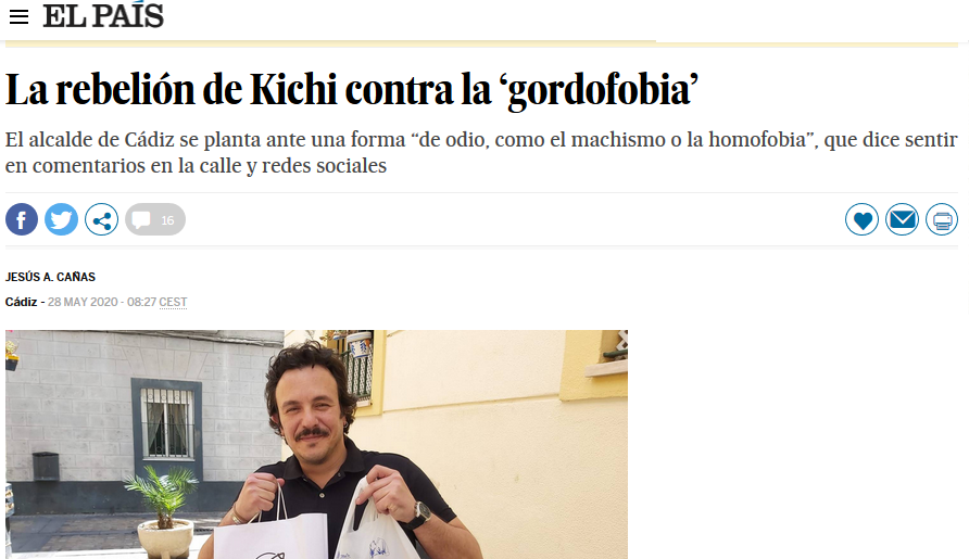 DRBARRANCO's tweet photo. Nos unimos a la queja contra la #gordofobia iniciada por el alcalde de #cadiz tras recibir comentarios ofensivos sobre su aumento de peso. 

https://t.co/qaZl15zKea https://t.co/ptXFkI4tvS