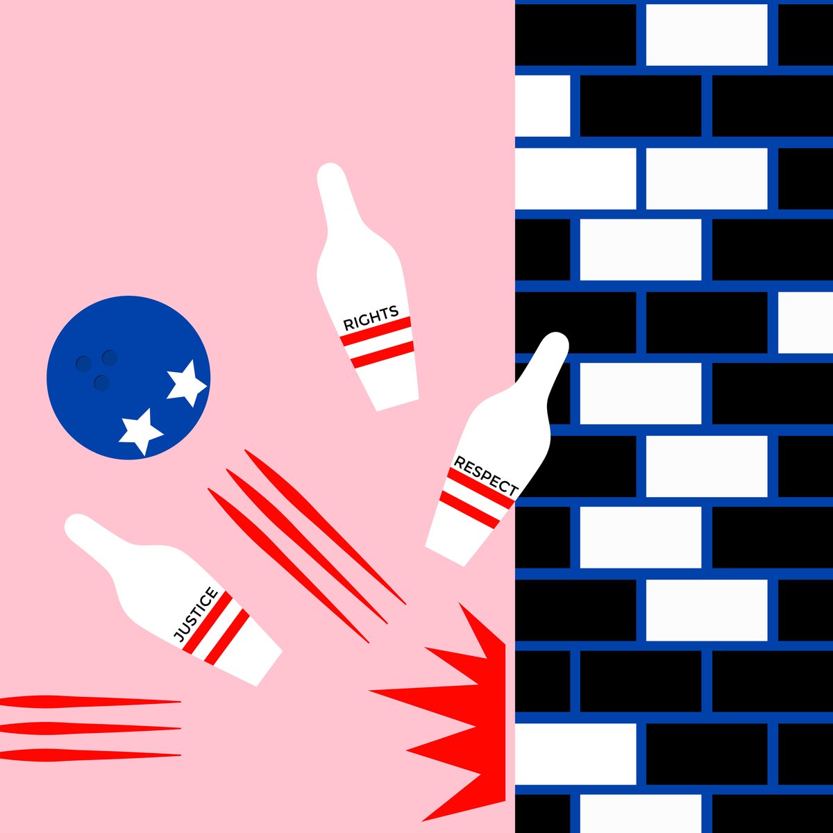 Unity VS madness #illustration #editorialillustration #blacklivesmatter #JusticeForGeorgeFloyd #Unity