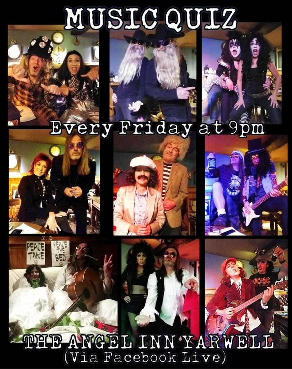 angelinnyarwell's tweet image. Join us tonight for our Music Quiz - it's a bit like #Popmaster but no Ken but we have had some guest presenters in previous weeks!
Use this link to join us 
facebook.com/events/2862289…