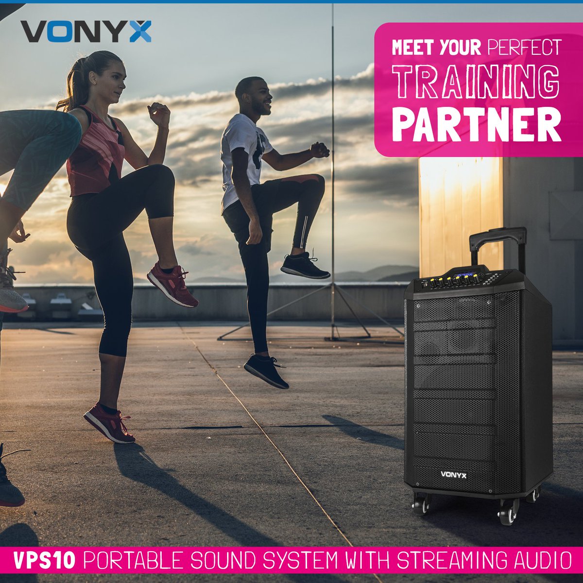 troniosbv's tweet photo. The VPS10 is a portable sound system with built-in battery and is very suitable for all kinds of sport lessons. Equipped with USB, SD card reader, B-tooth and UHF wireless microphone. #mobileaudio #outdoorsporting #sporting #outdoorfitness https://t.co/jS9Av0TjD8