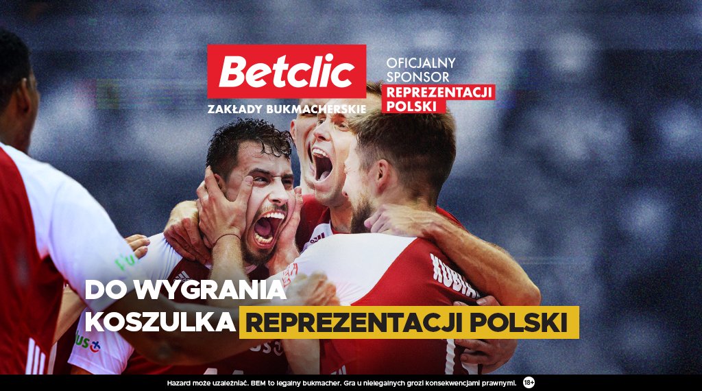 BetclicPolska's tweet photo. ⚪️KONKURS🔴

🔁 Zrób RT tweeta
🔍 obserwuj @BetclicPolska
📝 Napisz, jakie emocje przeżywasz, gdy gra @PolskaSiatkowka 🔥
#⃣  dodaj #KonkursBetclic
🎁 Nagroda➡ Koszulka reprezentacji Polski🏐🇵🇱 https://t.co/m2CWe9H7gs