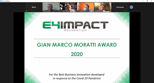 E4ImpactAfrica's tweet photo. #E4IPitching - D-Day is here and we have the 5 finalists pitching to win € 3,000 to help them build and scale their innovation in response to the social and business challenges COVID19 has brought along. @E4Impact https://t.co/djt2y9GXUf