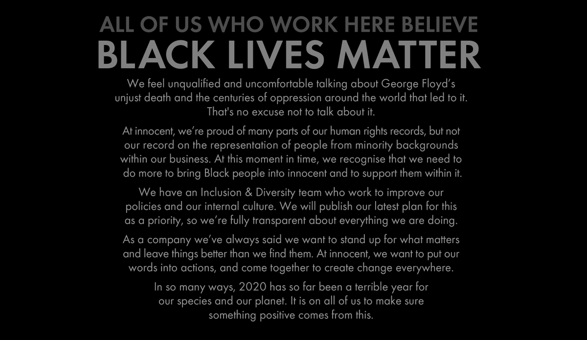 All of us who work here believe Black Lives Matter.
