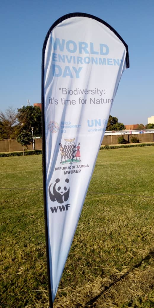 wwfzambia's tweet photo. We joined Govt , the UN &amp; other stakeholders in the  commemoration of WED which was graced by Minister of Water Devt , Sanitation &amp; Environmental Protection- Hon D. Wanchinga. WWF made a donation to DNPW to keep wildlife police safe as they work to secure &amp; protect our wildlife https://t.co/ZEp4P9evAw