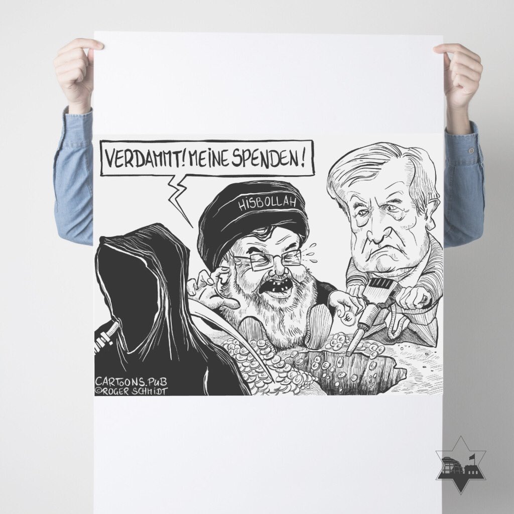 i27Januar's tweet photo. Die Implikationen für das #hisbollah Verbot sind noch viel größer: Delegimitierung der Hisbollah, Schließung von Rückzugs- und Rekrutierungsräumen, Terrorbekämpfung, Signal des Umschwungs in der Iranpolitik, Antisemitismusbekämpfung! @karikatur #i27 https://t.co/LskfjRvR5x
