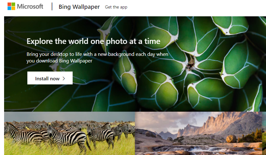 Bing 日本版 Bingの日替わり画像をpcの背景に設定できる Bingデスクトップの更新が終了しました ひきつづき 日替わり壁紙として楽しみたいかたは Bing Wallpaper または T Co 30imlxjbk6 Dynamic Theme T Co Fcq3xpxwd0 をお試し