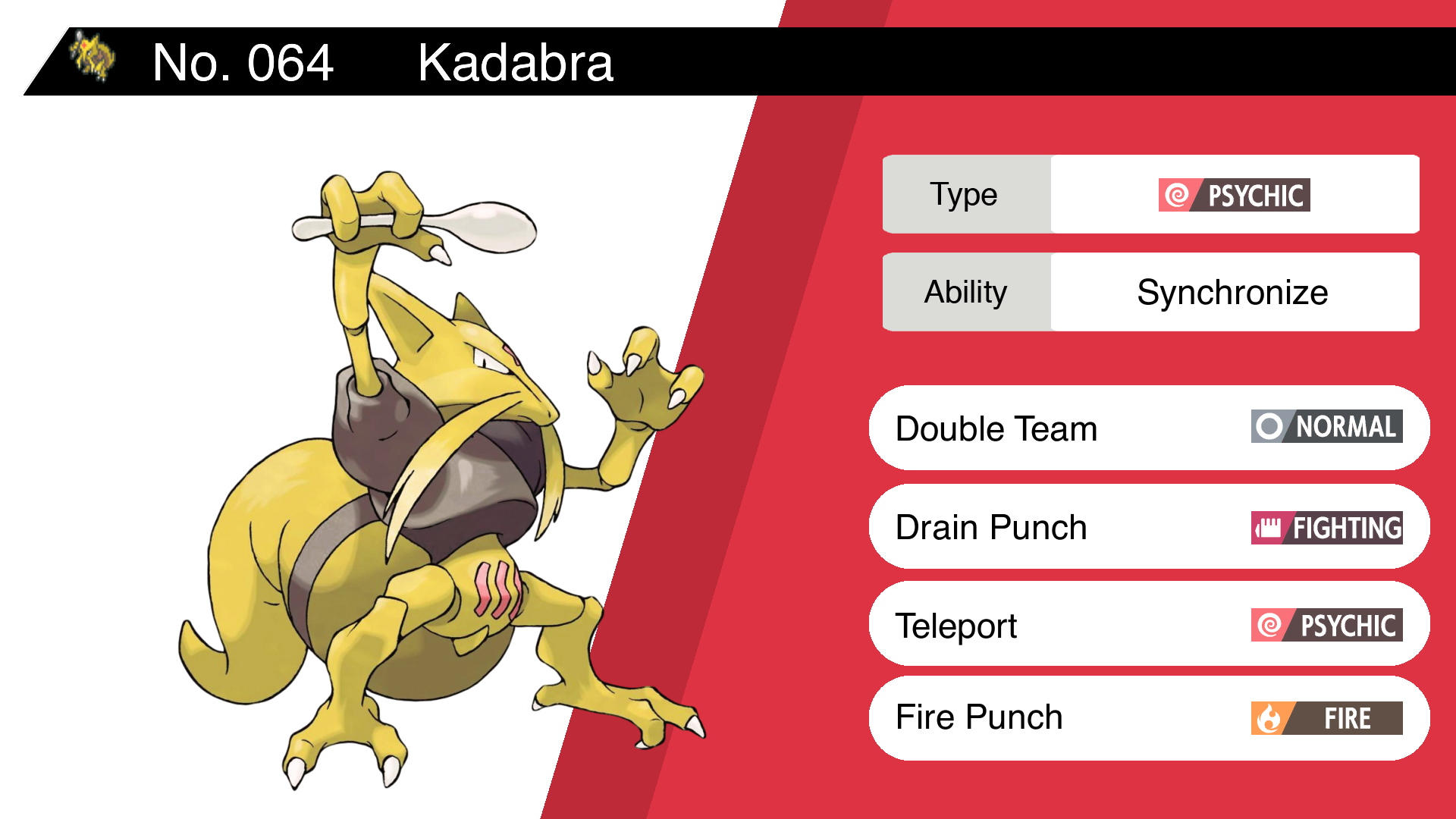 Random Pokemon Bot on Ability: Synchronize Moves: Double Team, Drain Punch, Teleport, Fire Punch #pokemon / Twitter