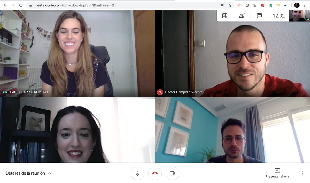 Nos adaptamos a las circunstancias! Defensa Virtual del TFG de Paula Barrio. suerte!! 🤞 #TFG #EPSE #umh <a href="/epse_umh/">EPSE</a> <a href="/UniversidadMH/">UMH</a>