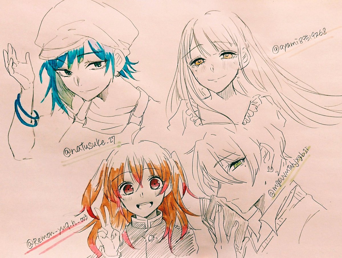 フォロワーさんのオリキャラを描かせてください イラスト送ってくれた方全員分描 オクラのイラスト