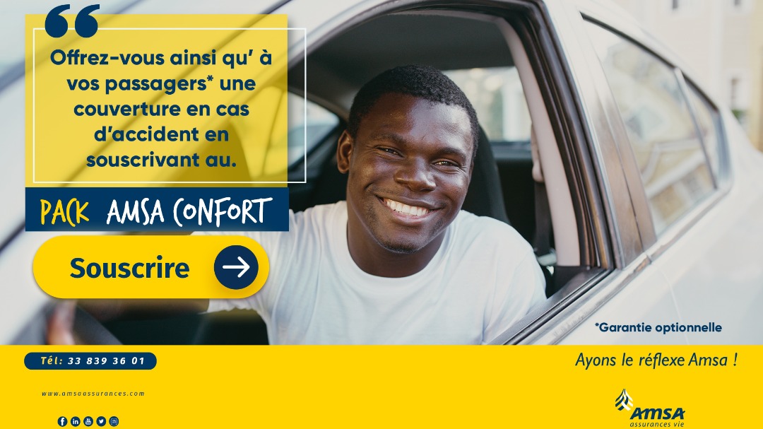 AmsaAssurances's tweet photo. Avec vos passagers, bénéficiez d'une couverture en cas d’accident en souscrivant au Pack Amsa Classic.
Ayons le réflexe Amsa !
#Kebetu #Amsa #Amsaassurances #Assurance #AssuranceAuto #PackAuto #PackClassic #ReflexeAmsa #Senegal #Team221 https://t.co/eFlbZptvcu