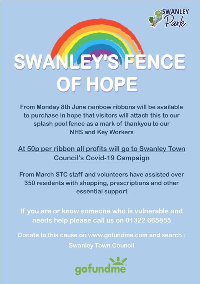Please feel free to honour a loved one or colleague💙 

Don’t forget to use #swanleysfenceofhope so we can see your pictures!