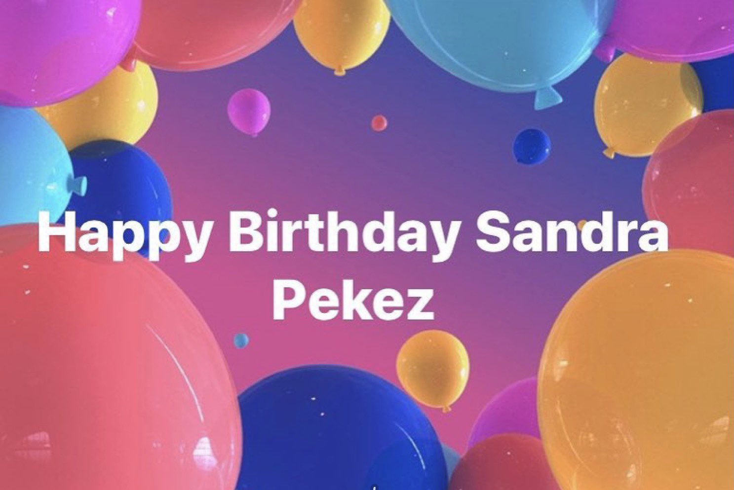 Happy Birthday Sandra! 