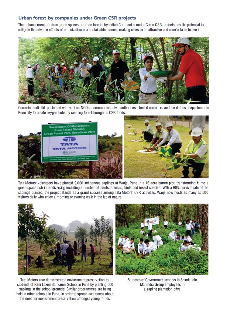 PIBMumbai's tweet photo. The private sector can play an important role in development of #UrbanForests in the country

Here are some examples of #GreenCSR initiatives by @TataMotors, @MahindraRise and @Cummins India

#WorldEnvironmentDay https://t.co/9M01zb70gG