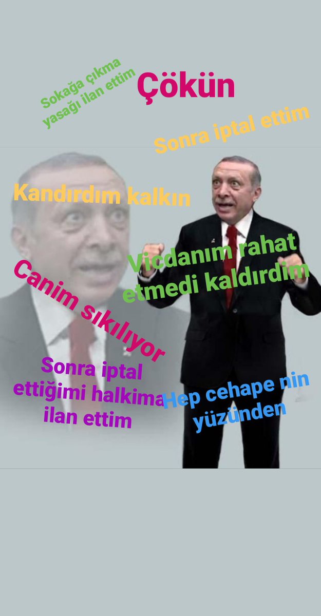 Yemin ederim kolonya cumhuriyeti gibi ülkeyiz