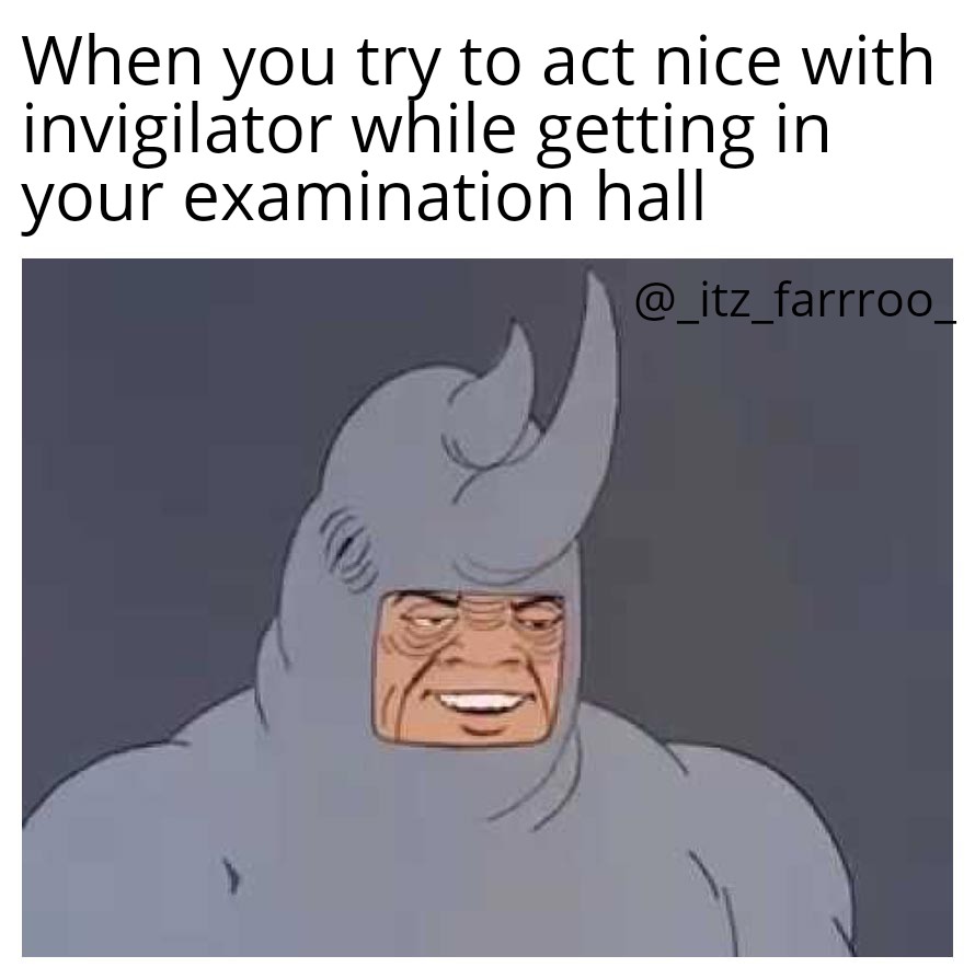 FaridMulla12's tweet photo. Invigilator be like* Chal be aage jaa bsdk maska maar kr kuch nahi hone wala 
Tag😂🤙🏻 https://t.co/affM2PiK5W