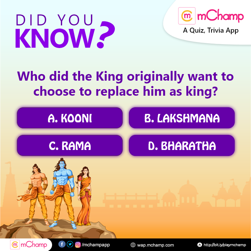 mChampApp's tweet photo. #ContestQuiz #mChamp
Play Ramayan & Mahabharat Contest to Start Answer here.
#Ramayan #Contest #Mahabharat #RamayanOnDDNational
#lockdown #COVID19 #stayhome #facts https://t.co/qRgeIJTV7G
