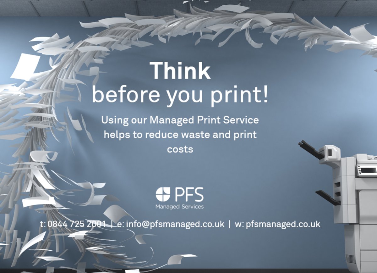 _PFSUK's tweet photo. This #WorldEnvironmentDay take time to think about the paper you waste with unnecessary printing. At PFS we can help you with your environmental objectives as well as saving you money and time. Find out more here: https://t.co/0WdffZb6R3 

Ask for a free no obligation quote now! https://t.co/htS8aODX0c