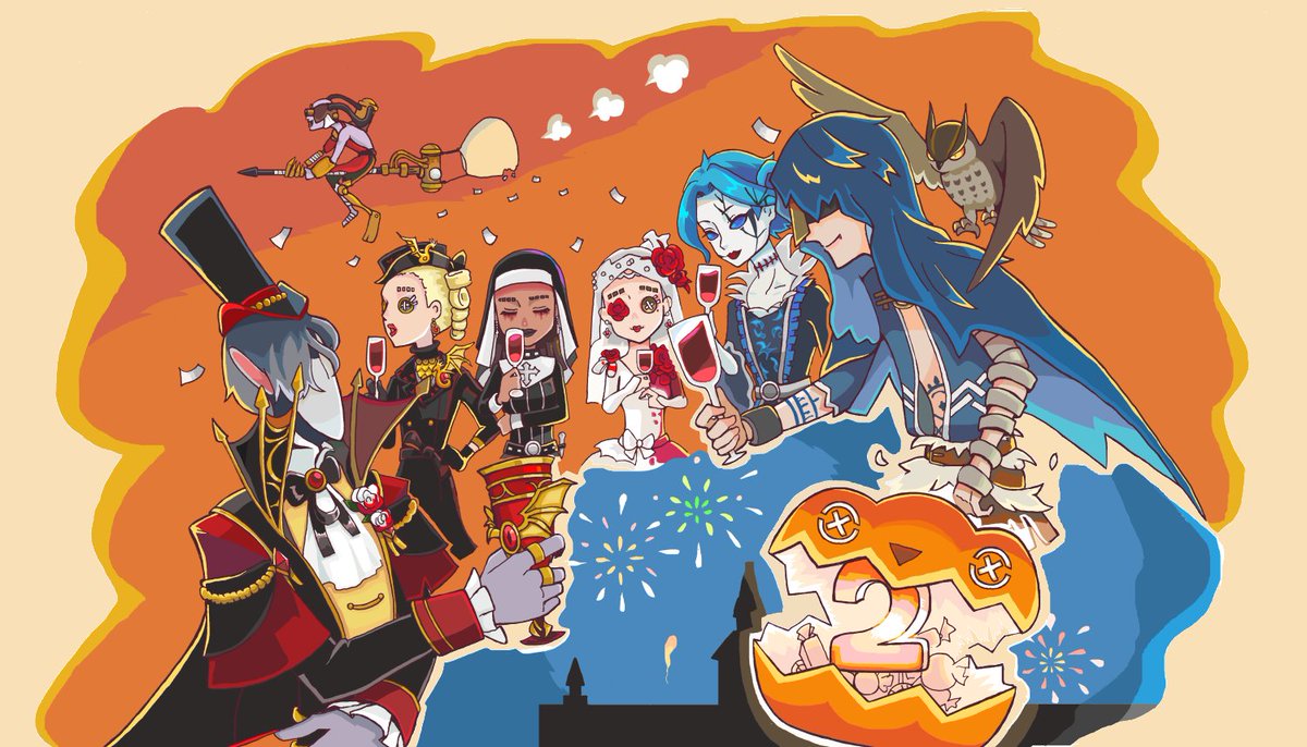 第五人格 2周年おめでとう 第五人格イラスト ふゆのイラスト 第五人格 2周年おめでとう 第五人格イラスト ふゆのイラスト