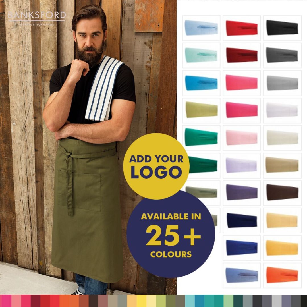 Keep your employees looking crisp with our restaurant aprons! Choose from various colours and designs at banksford.co.uk. 👕🌐