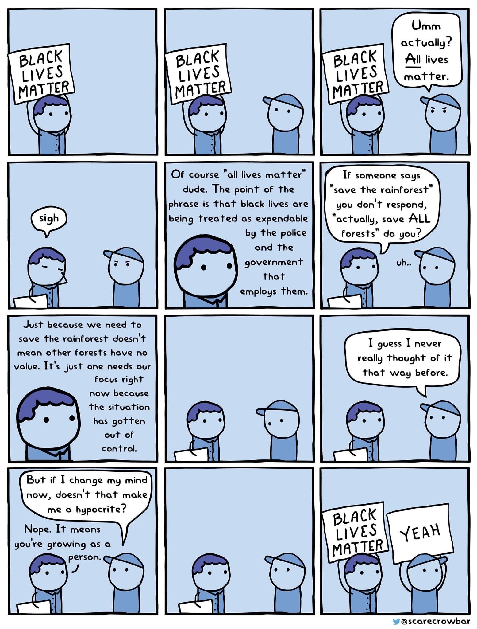 Kaveri Sur Twitter Can You Please Direct Me To Some More Illustrations Like This Please I M Trying To Explain To Friends Why Alllivesmatter Isn T Ok In The Times Of Blacklivesmatter